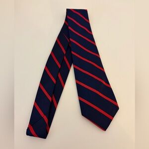 Ralph Lauren Classic Navy and Red Striped Men's Tie